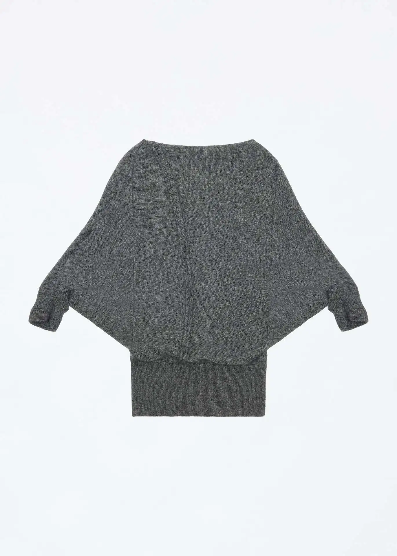 

Однотонный косой воротник, нерегулярные винтажные свободные пуловеры с рукавами «летучая мышь», вязаный элегантный джемпер с открытыми плечами, японский уличный тонкий Mujer