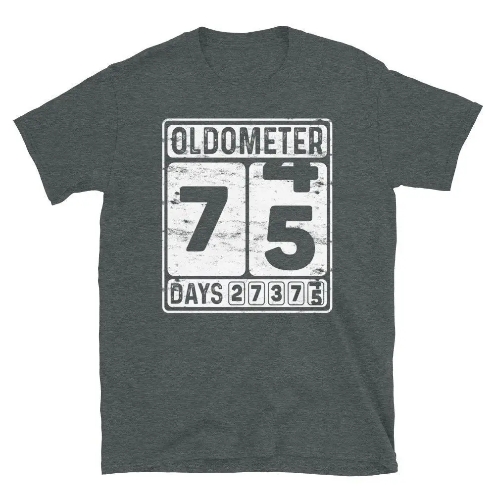 Oldometer 75 T Shirt 75th Birthday Born in 1948 Funny Turning Years Bday