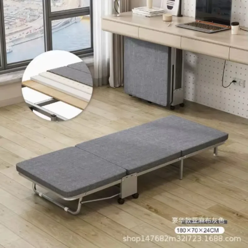 HYS wholesale office folding bed single bed escort bed siesta  siesta hard board tri-fold