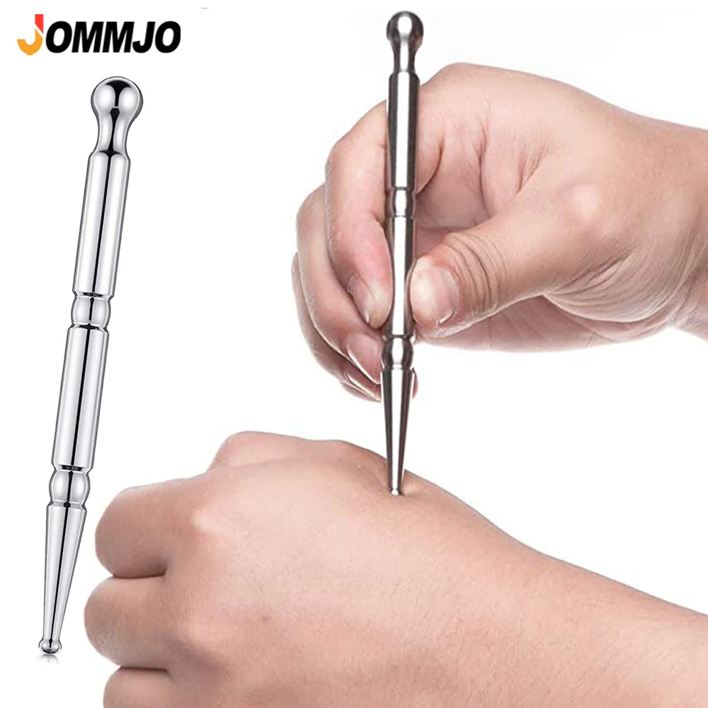 

1Pcs Stainless Steel Manual Acupuncture Pen Deep Tissue Massage Tool For Body Trigger Point Massager Meridian Pain Relief