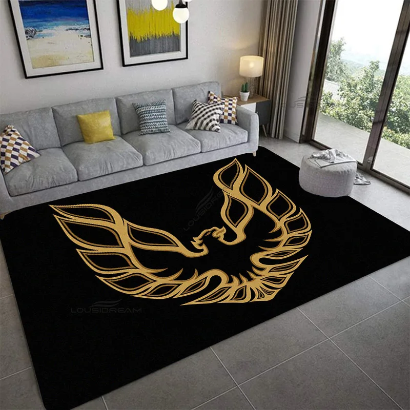 Alfombra con patrón de Firebird Trans Am para decoración del hogar, almohadilla de suelo para dormitorio, se puede personalizar, cojín para sala de