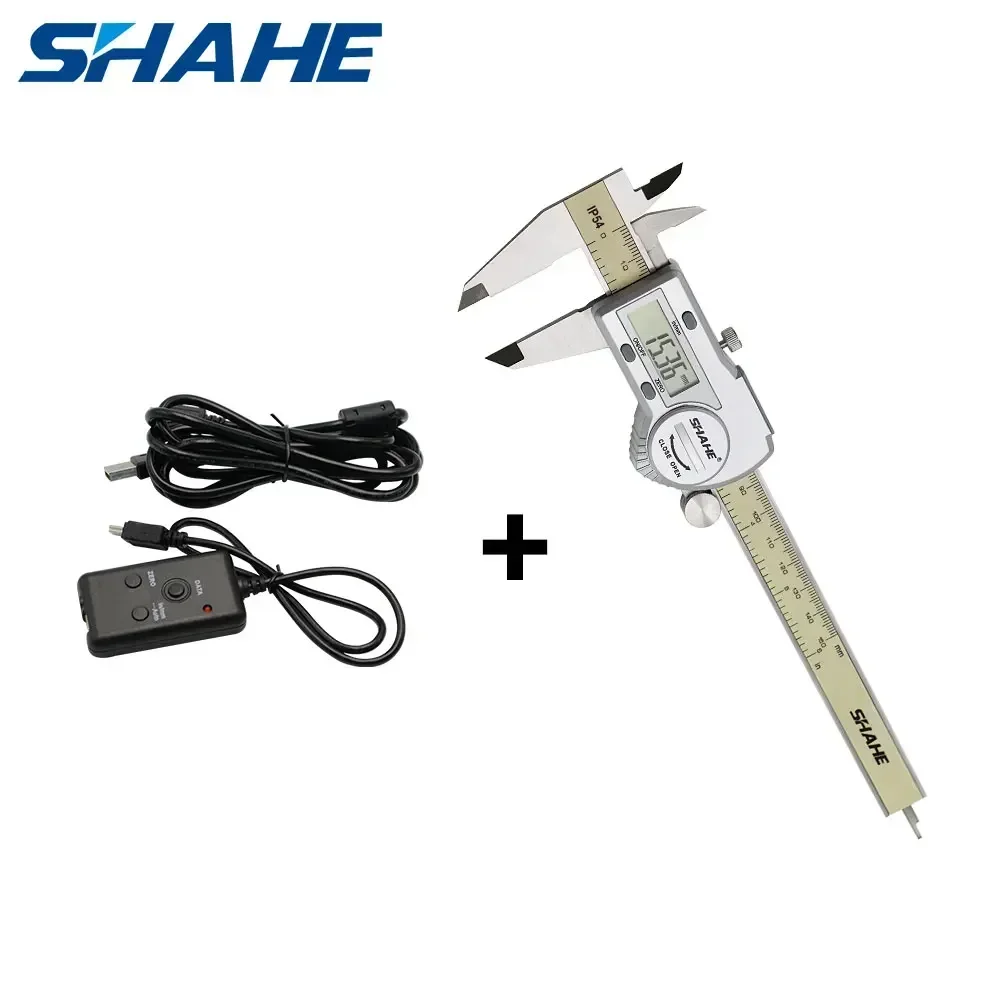 

Shahe Caliper Set IP54 Waterproof Digital Vernier Caliper With USB Type Date Cable Line Caliper Vernier Caliper Gauge