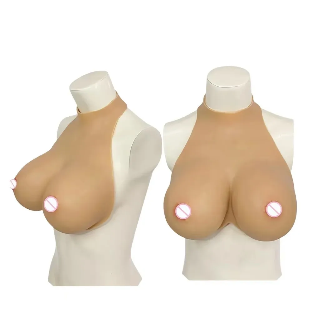 Silicone Breast Forms Bodysuit Crossdresser Chests Fake Tits With Nipples For  Transgender Shemale Cosplay Drag Queen