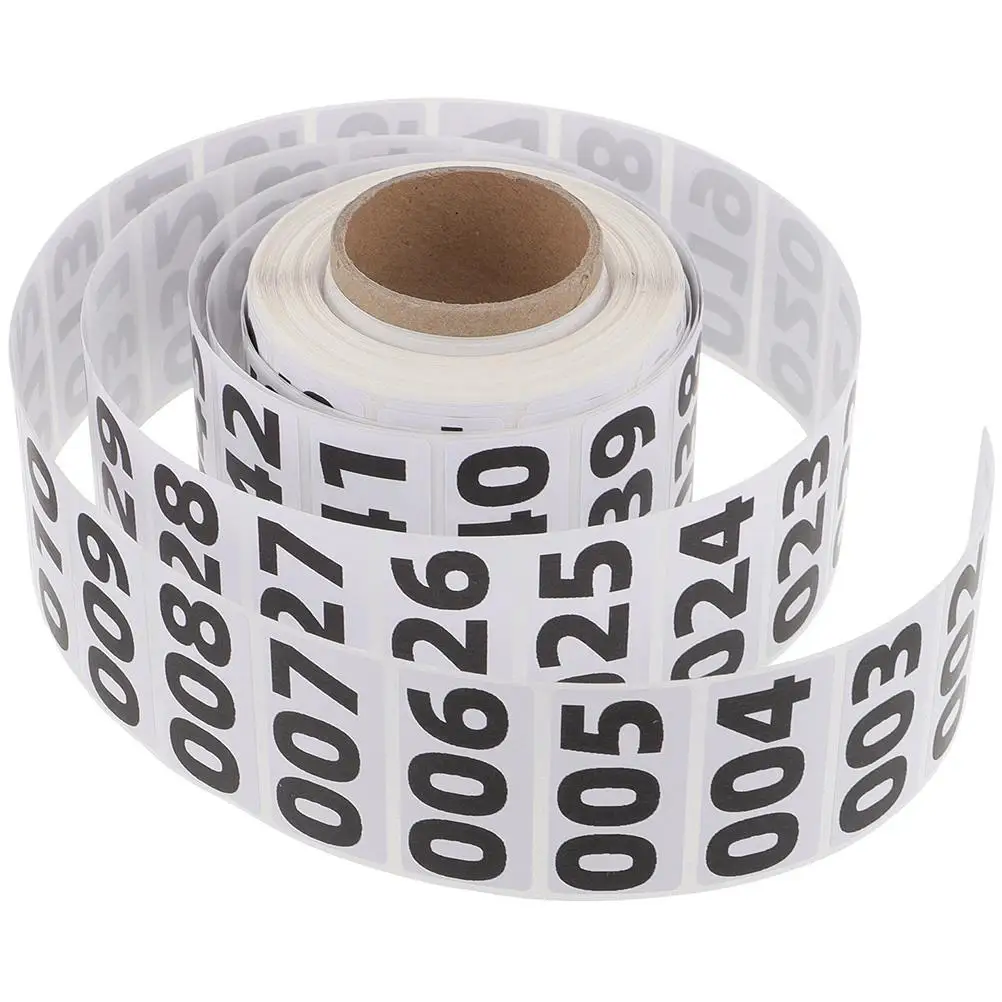 

1000 Pcs Stickers 40x20mm Adhesive Labels Round Decals for Warehouse Inventory Tracking Round Numbered Decals Organizing