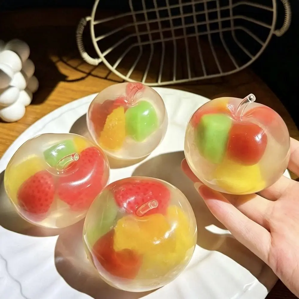 Release Hand Fruits Squeeze Relax Gift Sensory Simulated Fruits Vent Elastic Stretch Slow Rebound Autism Support