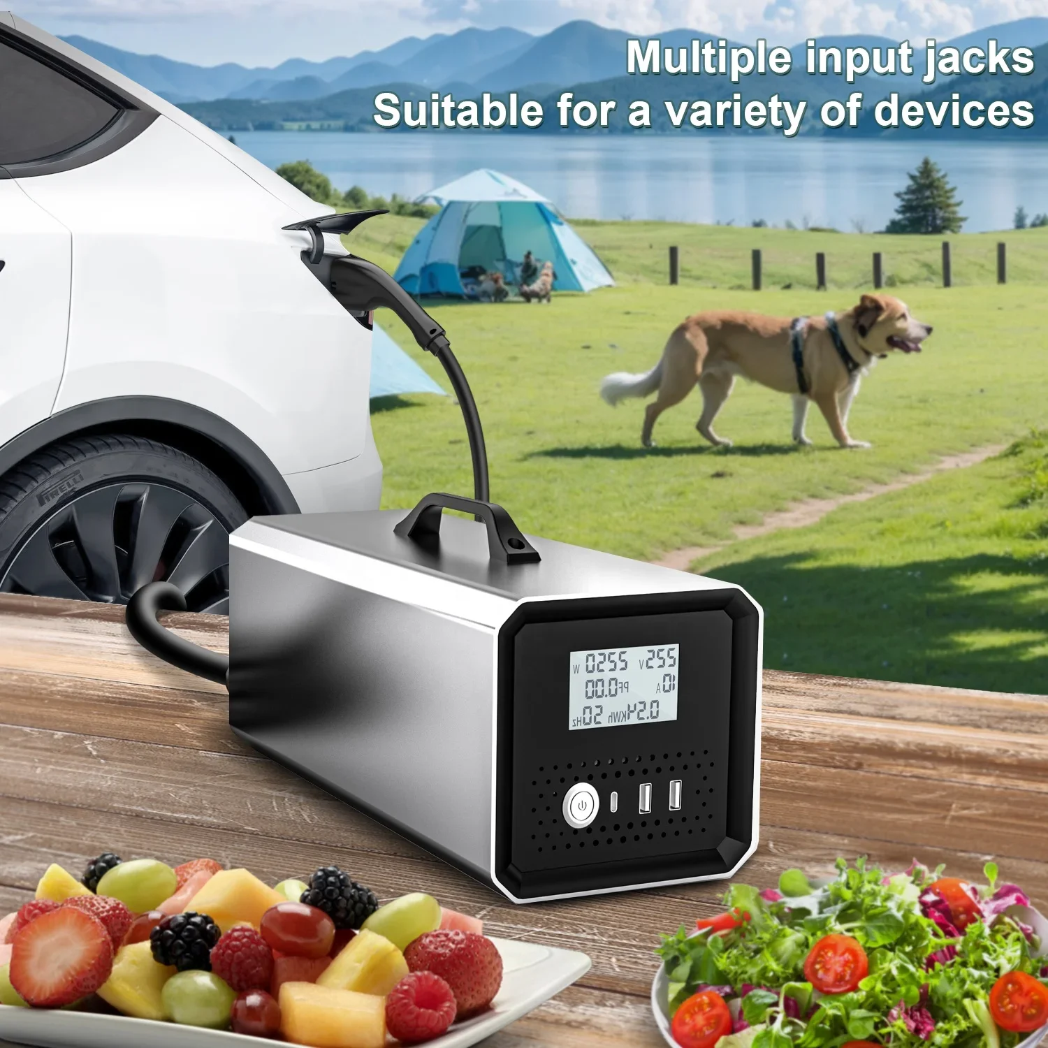 مفرغ CCS2 NACS 5KW 3.6KW CCS2 DC V2L مفرغ لـ Tesla