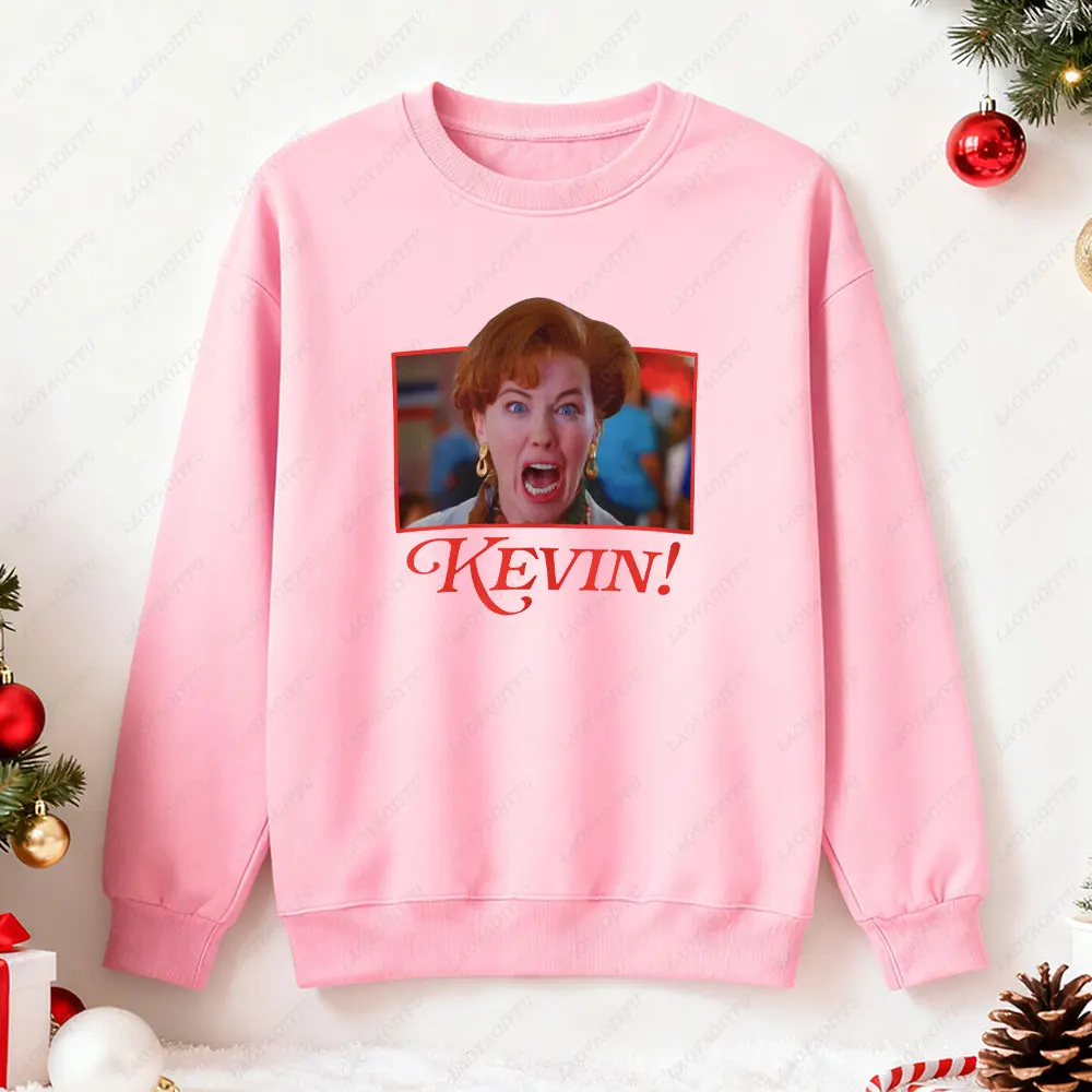 Home Alone Kevin Sweater Unisex Ugly Christmas Sweater Sweatshirt Long Sleeve Warm Winter Graphic Casual Festive Women Hoodie