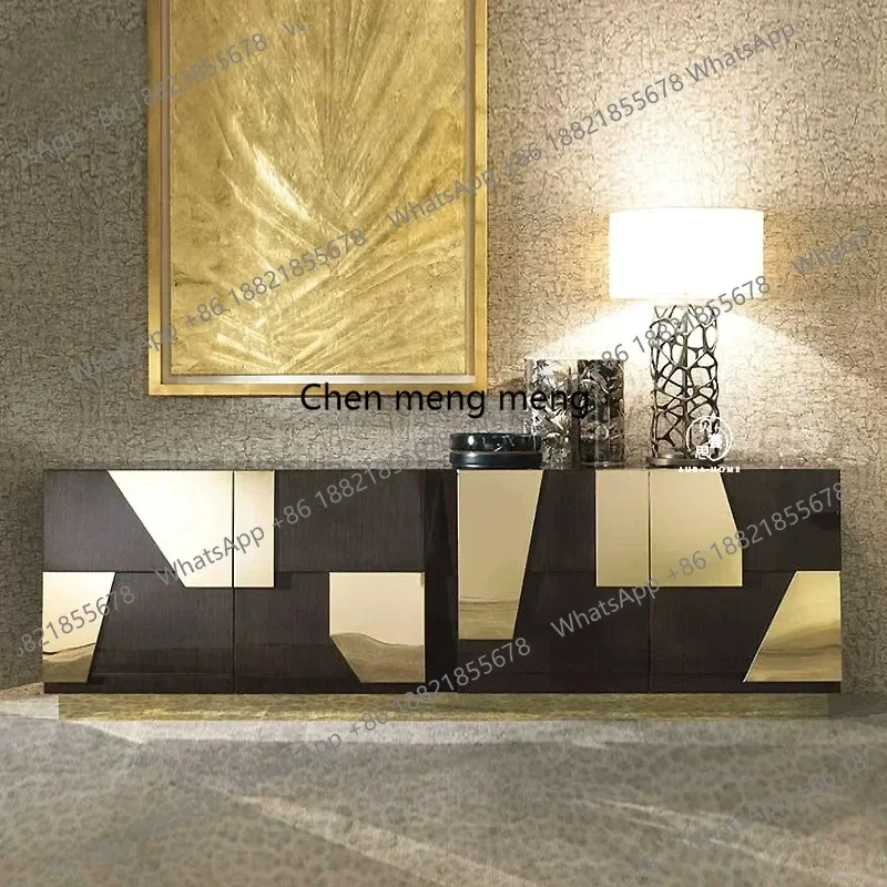 

Italian style, side cabinet, high porch, household TV, living room wall locker