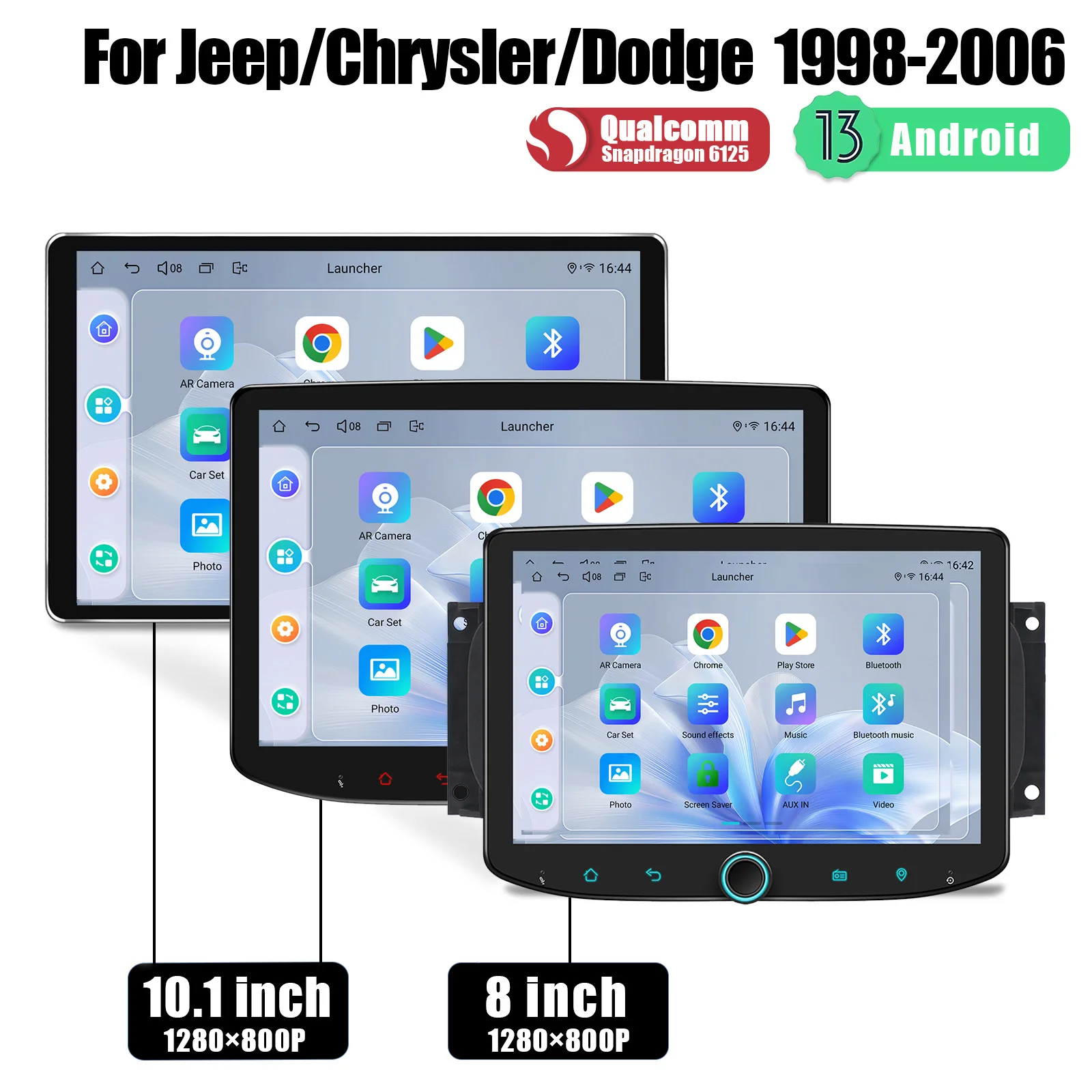 Joying 8 "/10.1" ستيريو سيارة أندرويد لسيارة جيب/دودج/كرايسلر 1998-2006 نظام ملاحة GPS لا قطع لوحة القيادة إبقاء صوت بوسطن