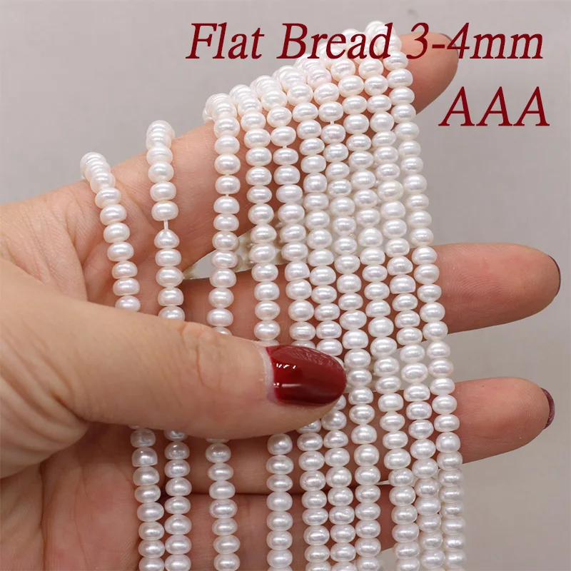 

Natural Zhuji Freshwater Pearl Beads Loose Smooth Bread Pearl Bead for Jewelry Making Diy Necklace Bracelet Accessoires