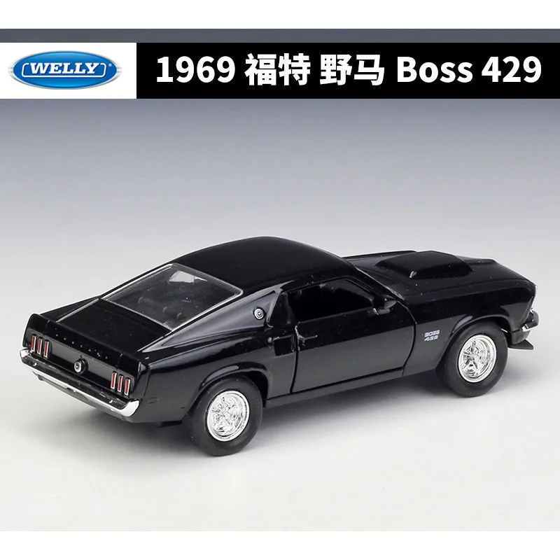 Welly 1/36 1969 Ford Mustang429 GT Alloy Car Model Diecasts & Toy Vehicles Metal Toy Car Model High Collection Kids Gift