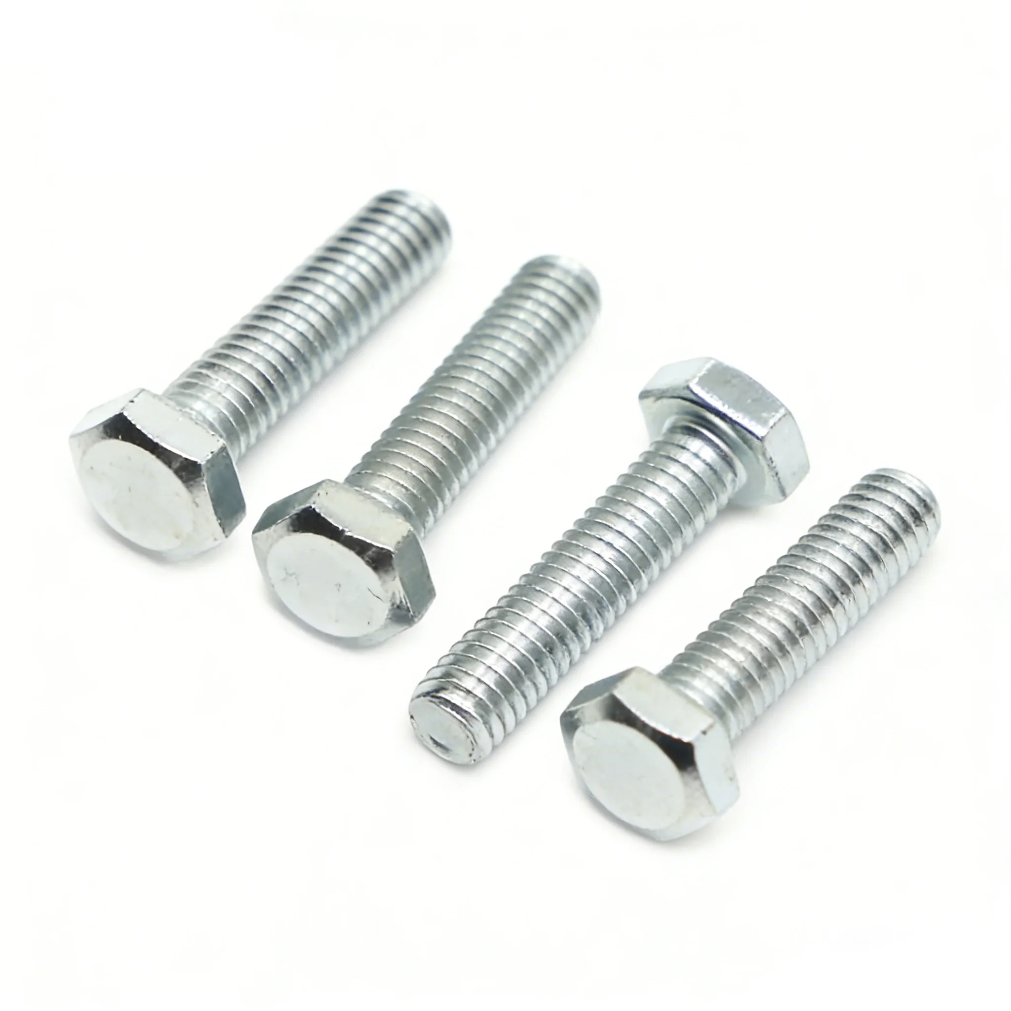 

M4 M5 M6 M8 M10 M12 DIN933 Hex Head Bolt Carbon Steel Metric Thread External Hexagon Screw Full Thread Hardware Fastener