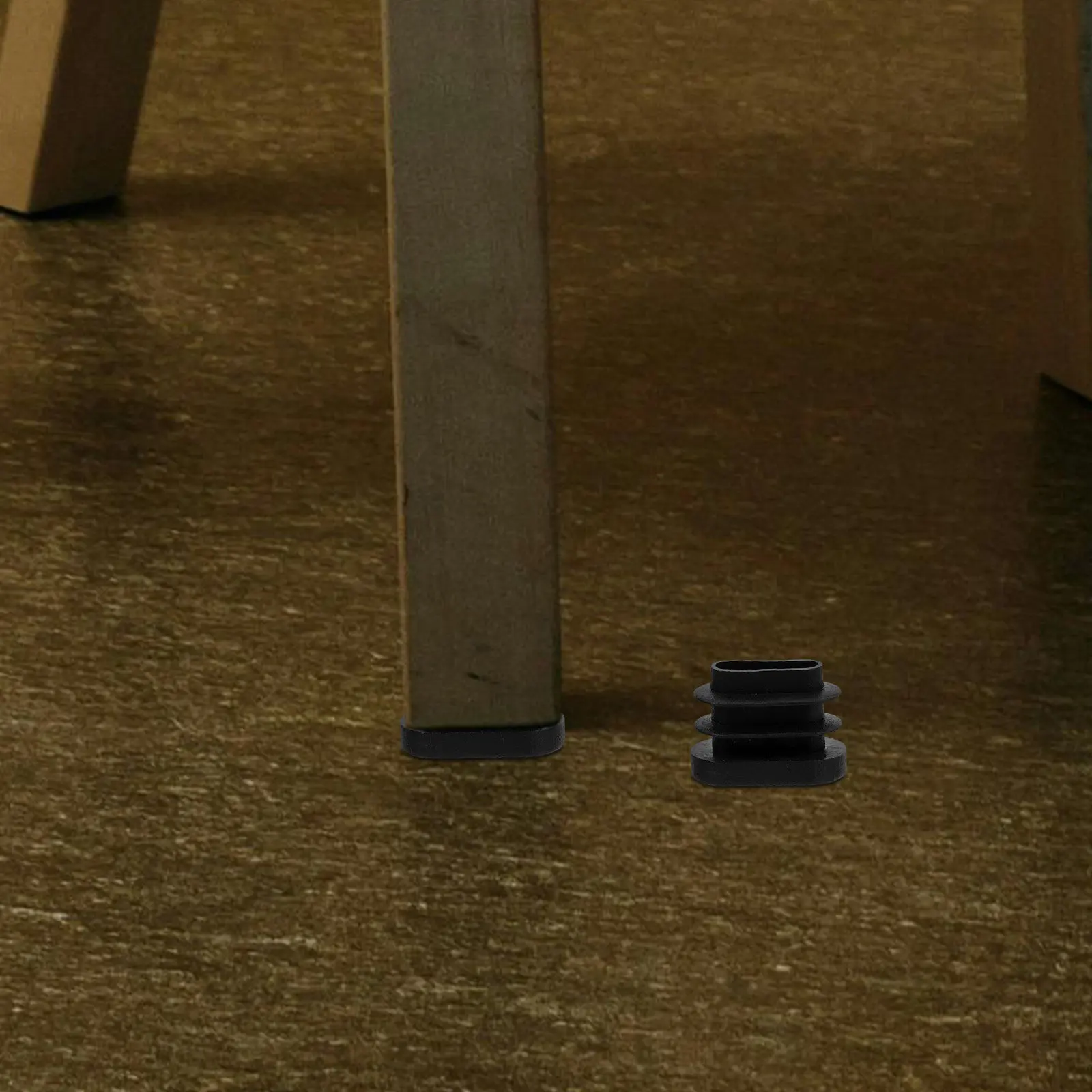 40Pcs Chair Leg Caps Oval Pe Furniture Feet Covers Anti Slip Floor Protectors Table and Patio Chair Leg Covers