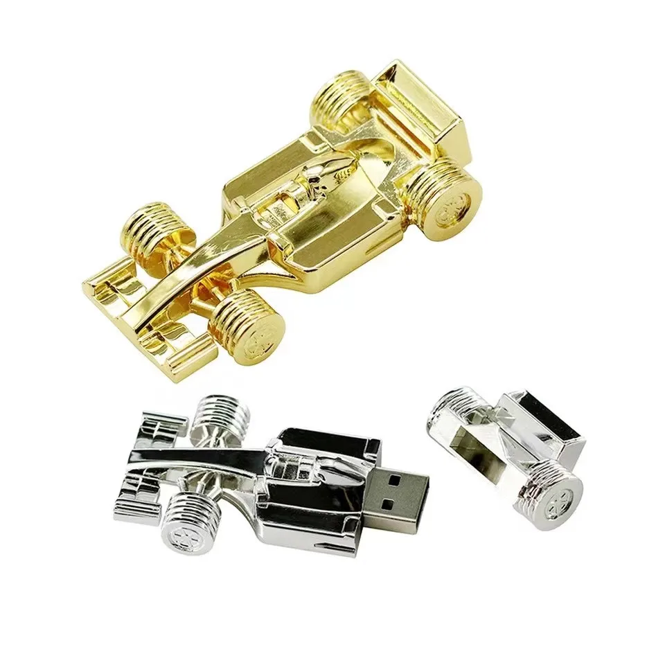 Metalowy pendrive 128GB Pen Drive 8G 16GB 32GB 64GB 256G F1 Racing Car Shape Pendrive USB 2.0 Flash Memory Stick