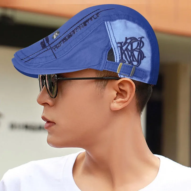 New Korean version of beret four seasons versatile men and women outdoor simple versatile casual front hat image 5