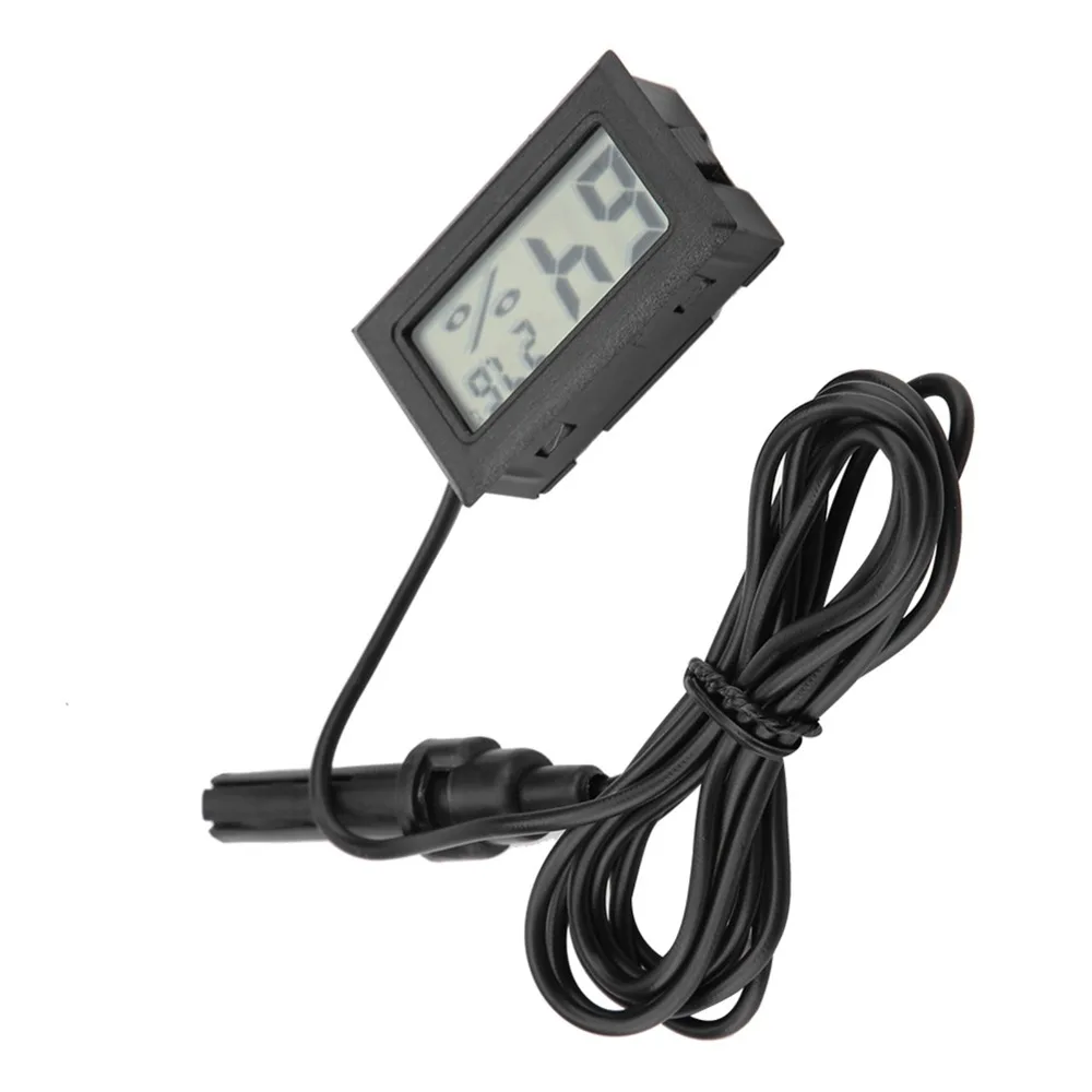 LCD LCD Thermometer Hygrometer External Probe Celsius Temperature Humidity Monitor Digital LED Probe Sensor