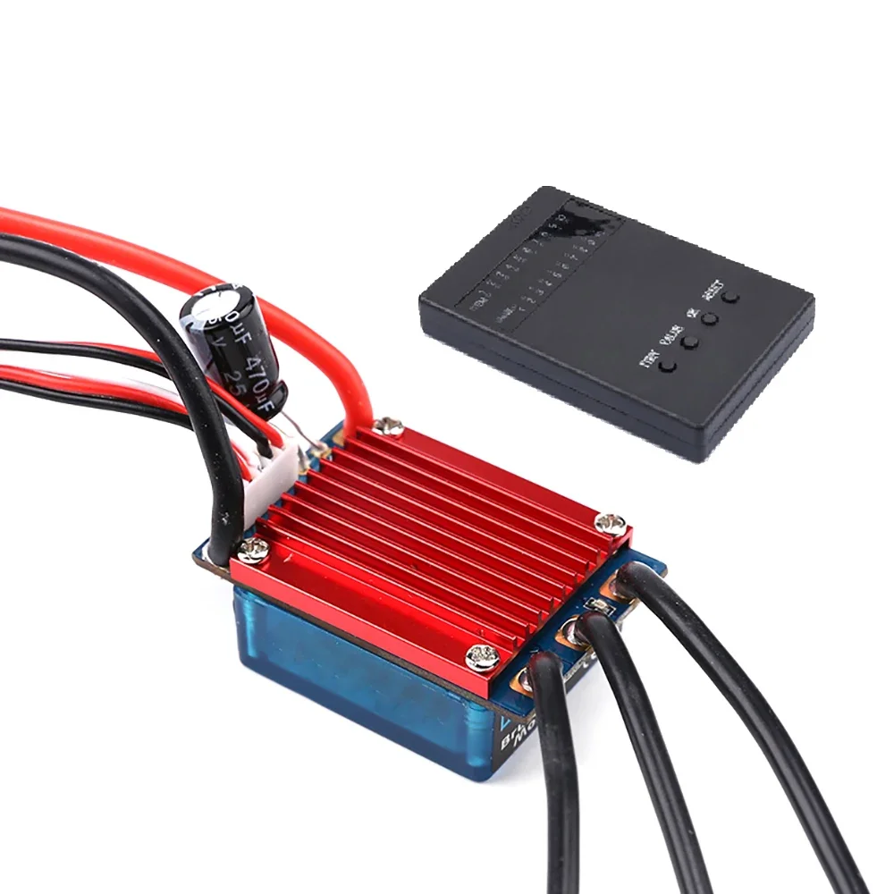 25A 35A Brushless ESC 2S Waterproof Dustproof Speed Controller Programm Card for 1/16 1/18 RC Car