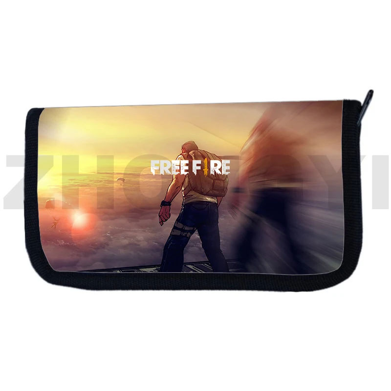 2022 New Free Fire Garena 3D Wallet Anime Gun Assault Purses and Bags Ladies Clutch Money Bag Quality Nylon Cash Bags Coin Purse