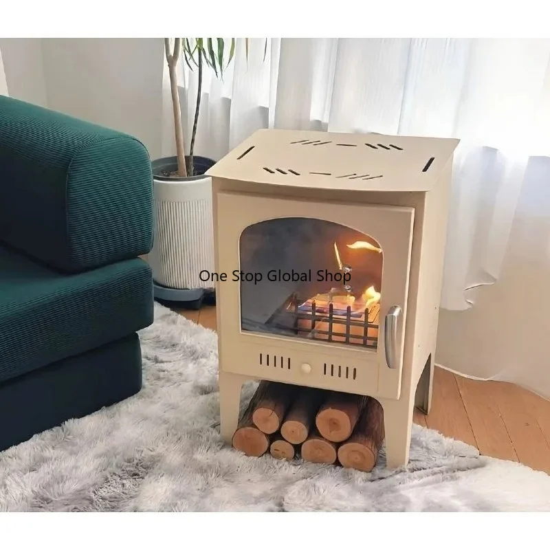 Winter Indoor Smokeless Real Flame Bio Ethanol Fireplace Safe Efficient Large Area Whole House Heater Living Room Bedroom Office view 5