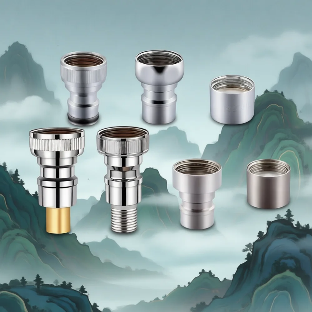 Anti Leak Washing Machine Faucet Connector Auto Shut Off Valve Adapter Durable Copper Hose Pipe Watering System Tool