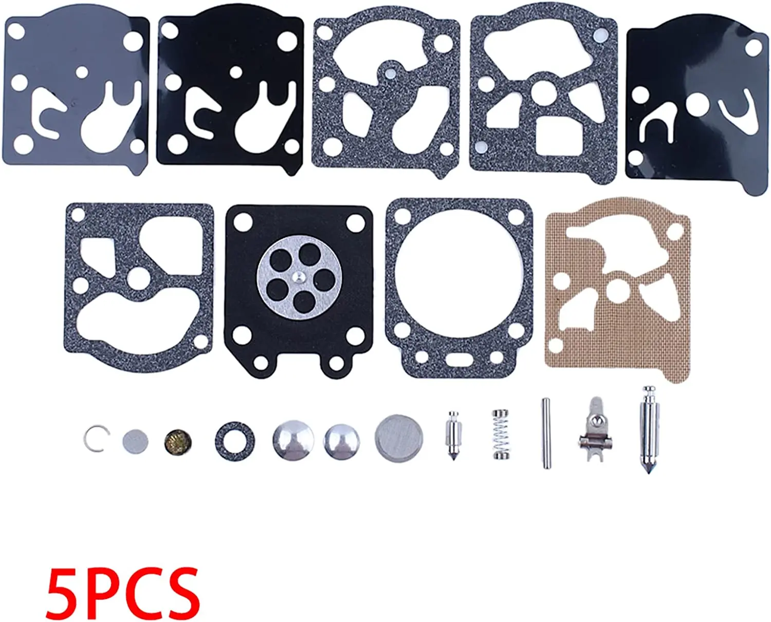 5pcs Carburetor Repair Overhaul Kit For Walbro K24-WAT WT274 WT424 WT592 WT620 WT621 Carburetor Repair Kit.