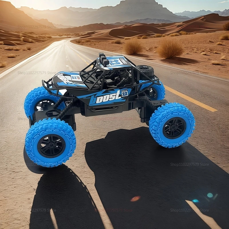 RC 高速オフロードクライミングカー 1:18 カラフルな点滅ライト付き 充電式おもちゃ 子供 大人 ギフト 屋内 屋外用