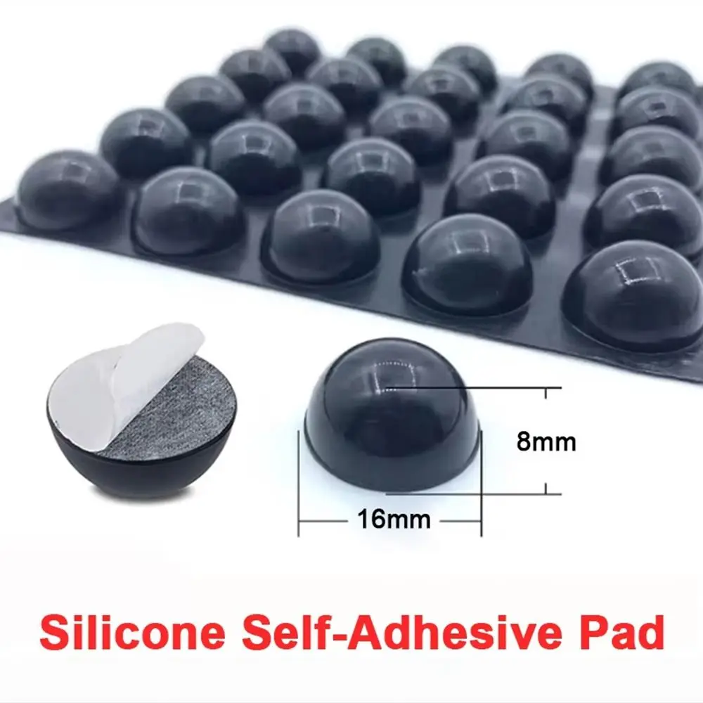 36Pcs/Sheet 16*8mm Speaker Feet Pad Hemisphere Silicone Audio Amplifier Anti Vibration Pad Anti Slip Buffer Shock Absorber