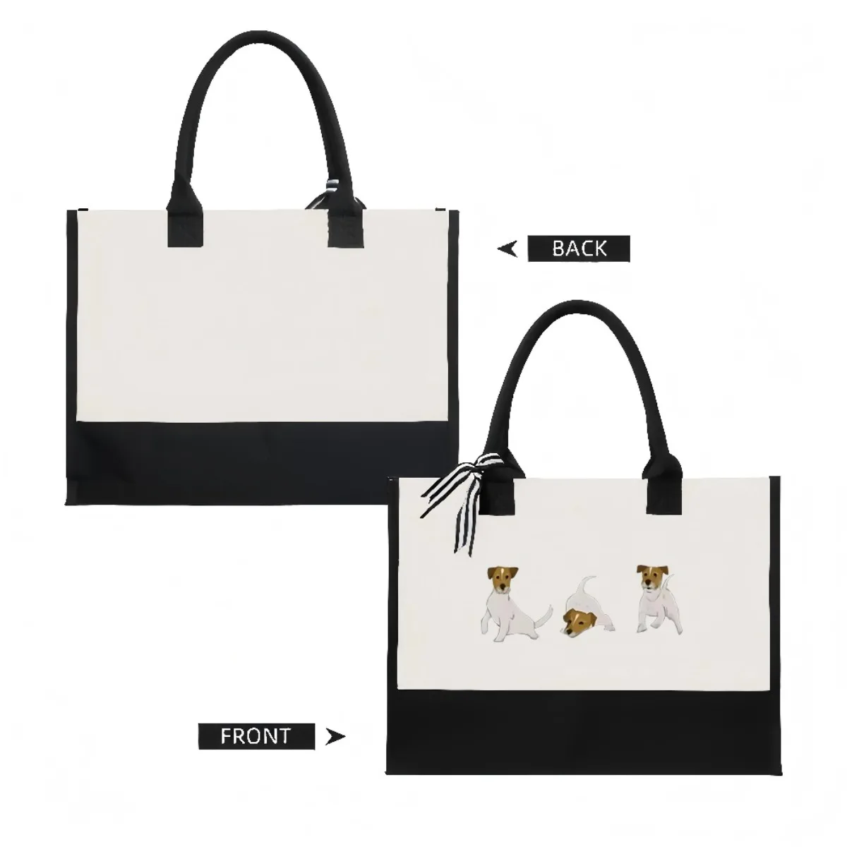 راسل جحر موستر 2026 وصول جديد موضة عملية واسعة قابلة لإعادة الاستخدام حمل حقيبة نمط طباعة 2 لهجة الثقيلة كبيرة