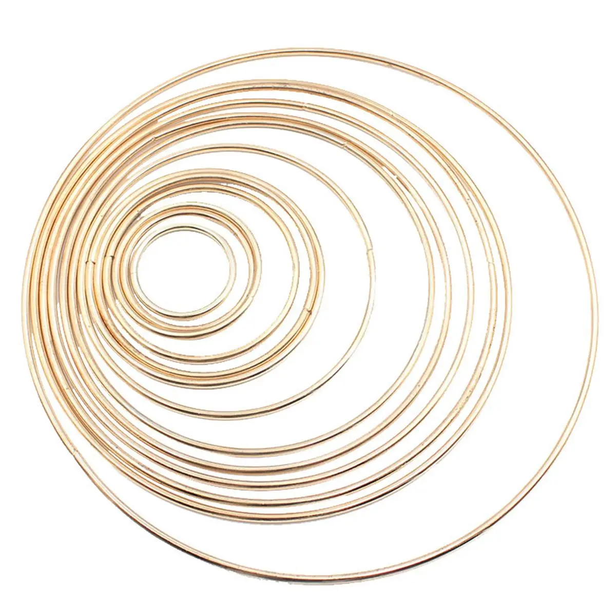 

10 Pcs Dreamcatcher Kit Hoops Chains Beads for Jewelry Making Craft Rings The DIY Accessories Metal Flowers