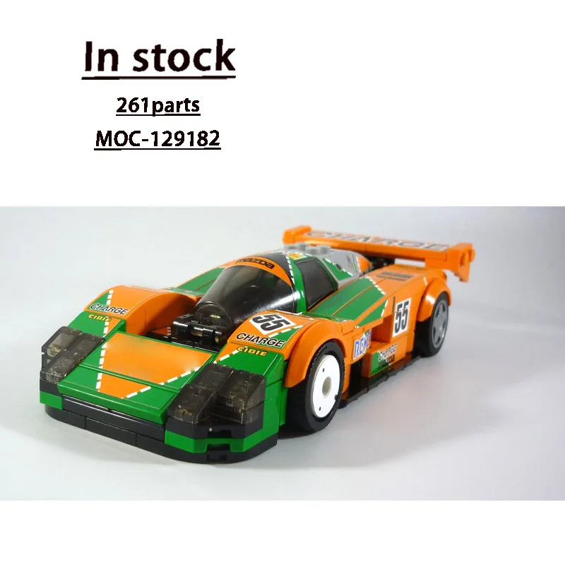 

MOC-129182 New Classic 1990s Iconic Sports Racing Car Building Block Model, 261 Parts, Birthday Toy Gift for Boys and Children