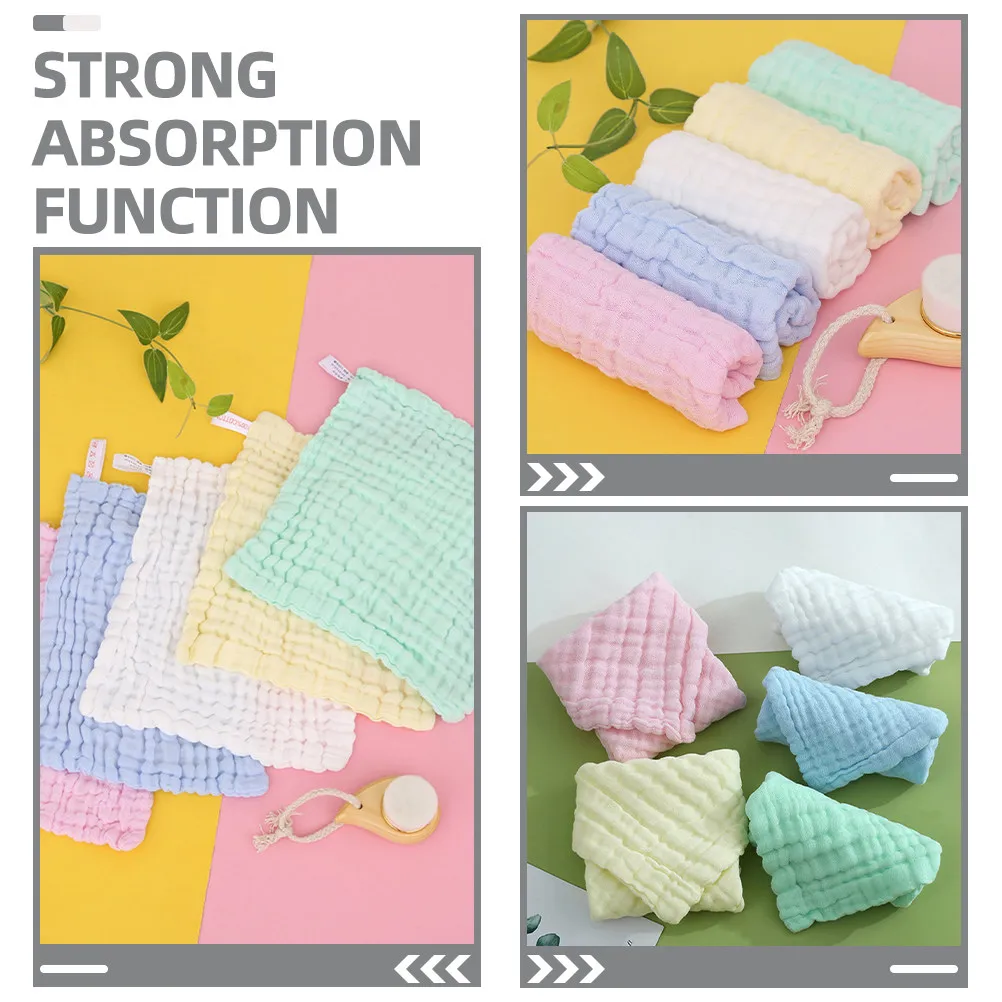 

Набор из 5 хлопковых муслиновых салфеток для младенцев и малышей: мягкие, впитывающие, многофункциональные для умывания лица и рук