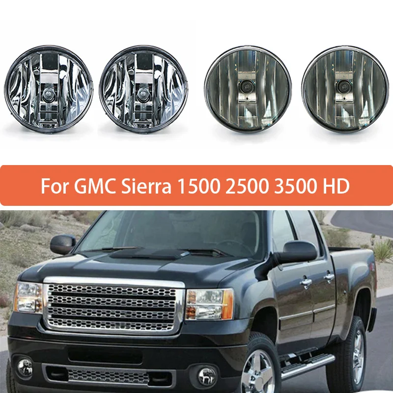 Car Front Bumper Fog Lamp Light For GMC Sierra 1500 2500 3500 HD 2007 2008 2009 2010 2011 2012 2013 GM2592161 GM2593161