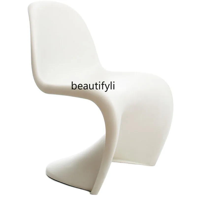 

Nordic Modern Designer Model Simple Leisure Chair Pan Dong Chair FRP Outdoor Indoor and Outdoor Model Room Dining Chair