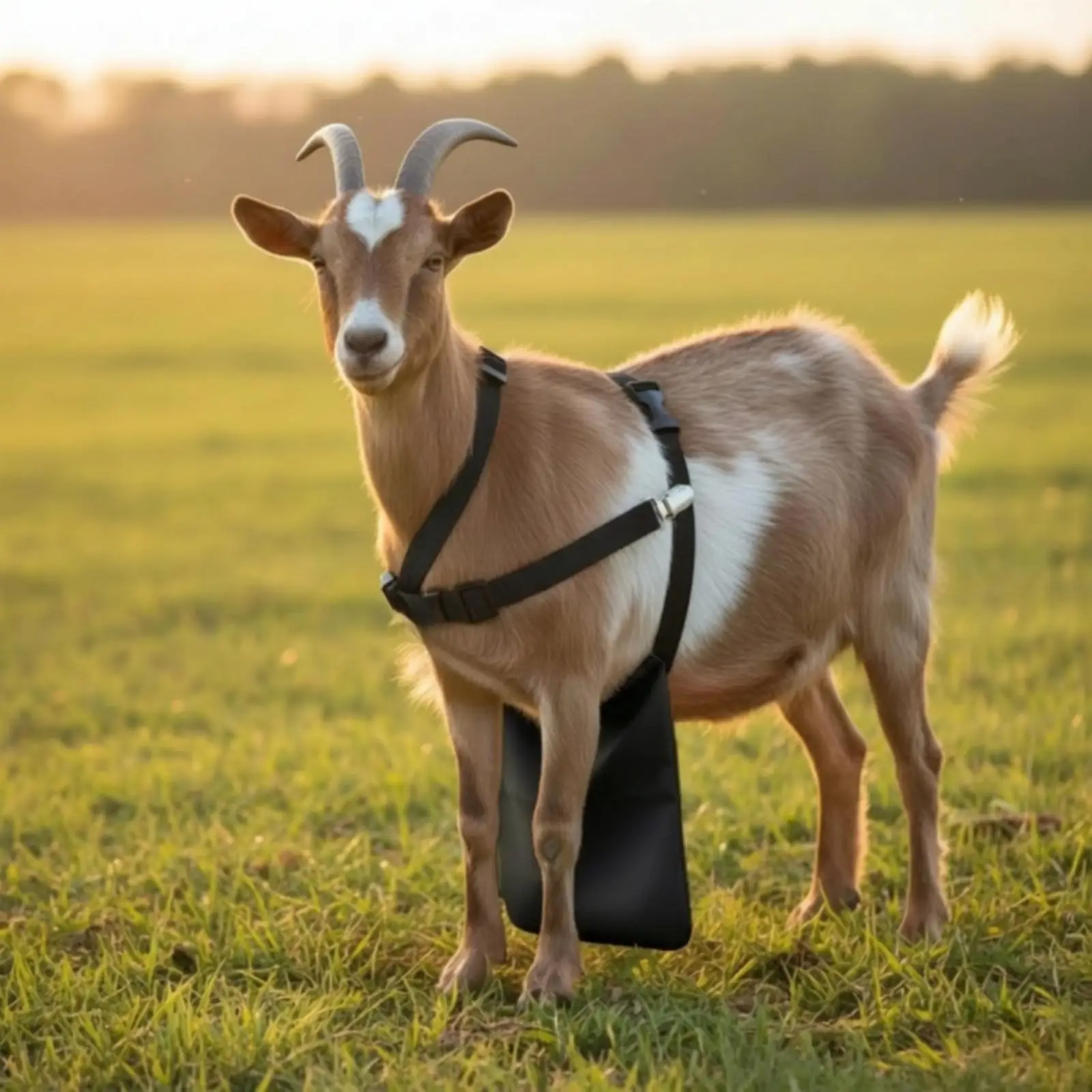 Adjustable Nylon Anti Mating Apron for Livestock Goat Sheep Breeding Harness Pasture Management