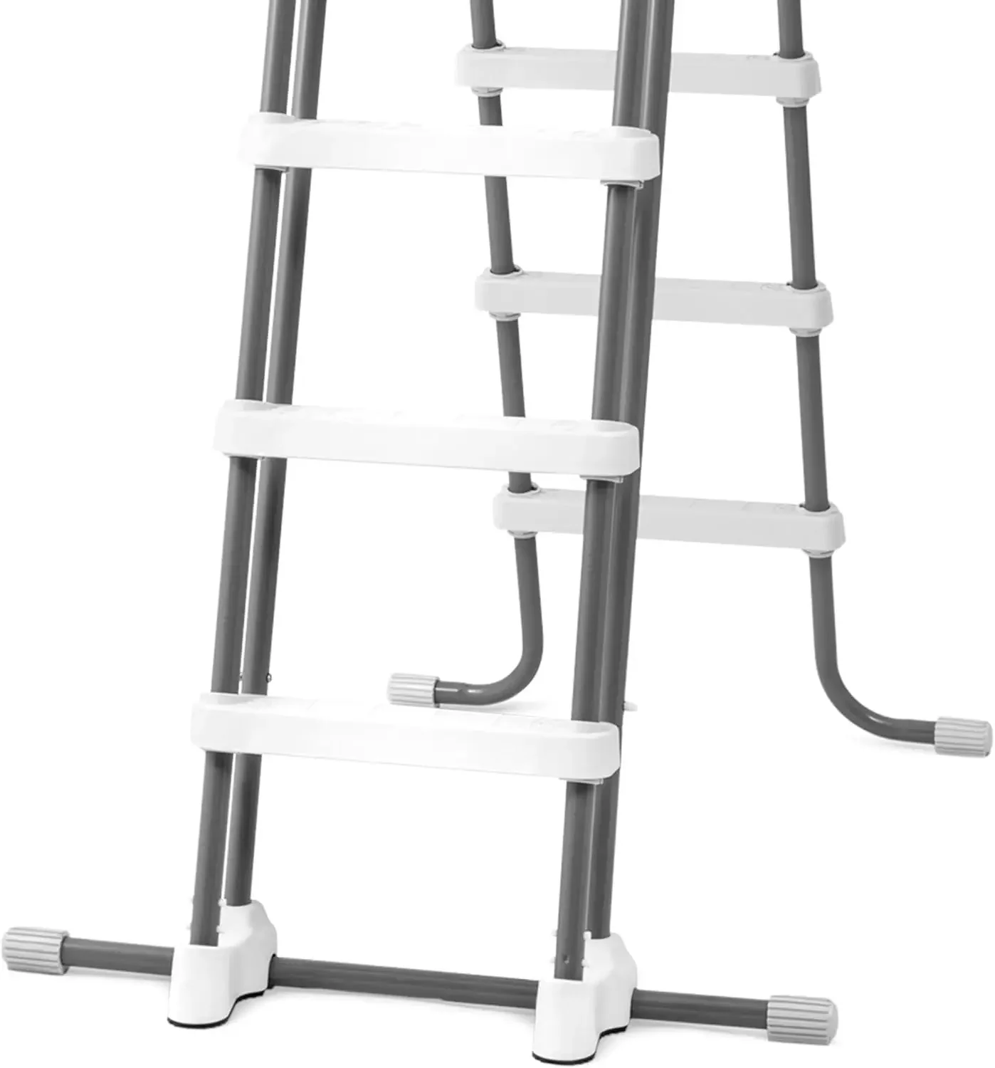 [شحن مجاني! ]Confer Plastic 7200 Roll Guard 48 "إلى 56" سلم أمان بإطار قابل للتعديل