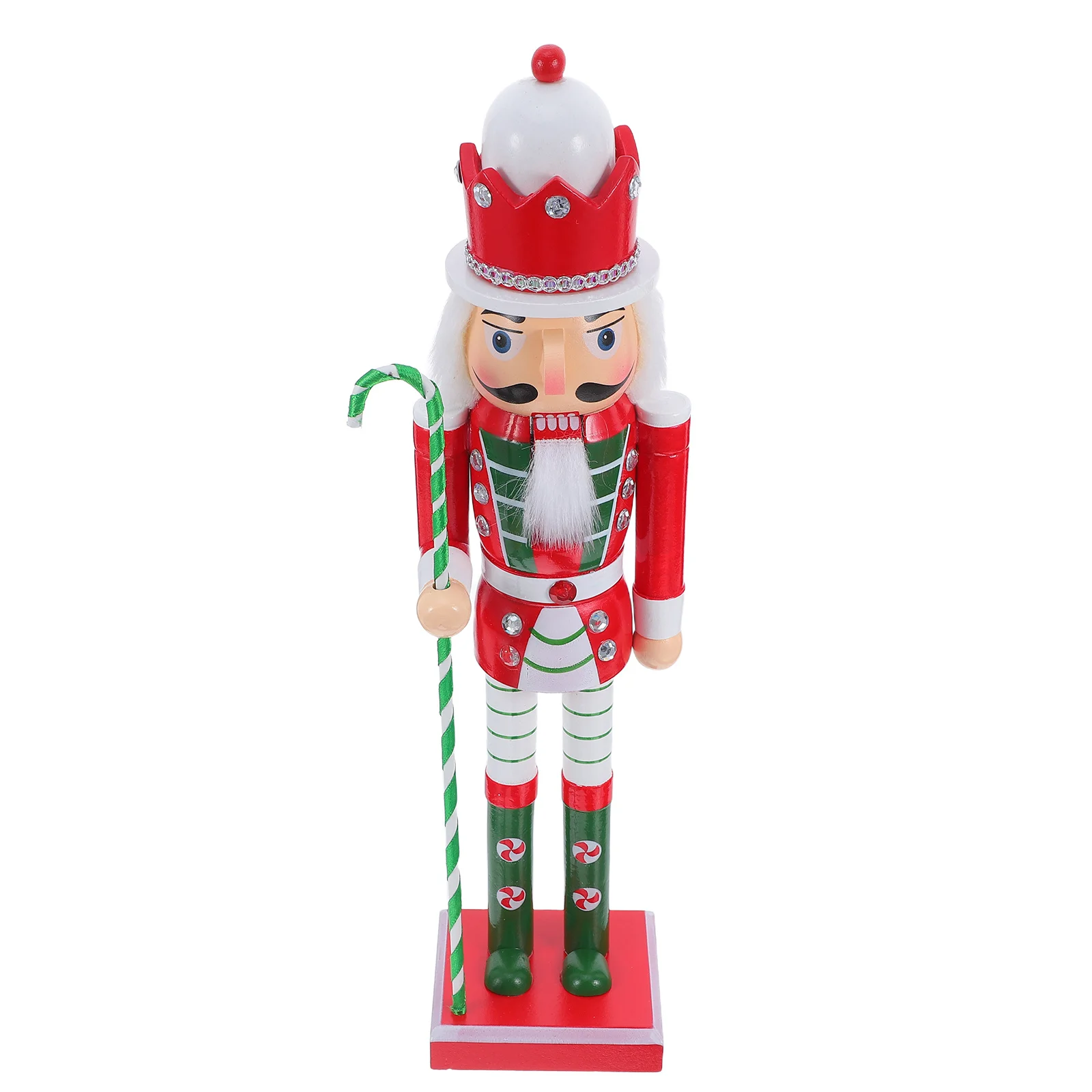 

Wooden Nutcracker Soldier Puppet Classic Christmas Decoration Handcrafted Festive Centerpiece for Living Room Study Display