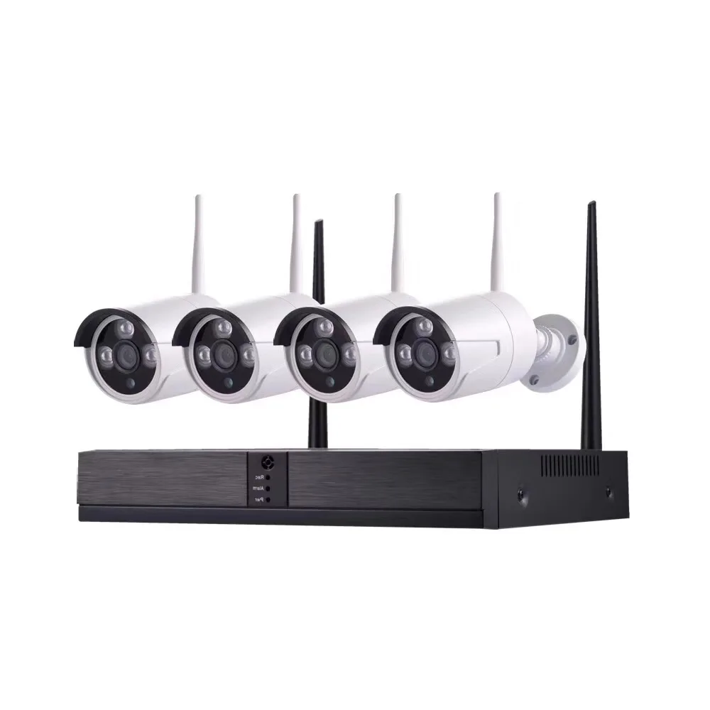 China Factory 3MP 4Set Cameras Housing Outdoor Smart Home Security IP Wireless Wifi Cctv System Camera with Nvr Kit