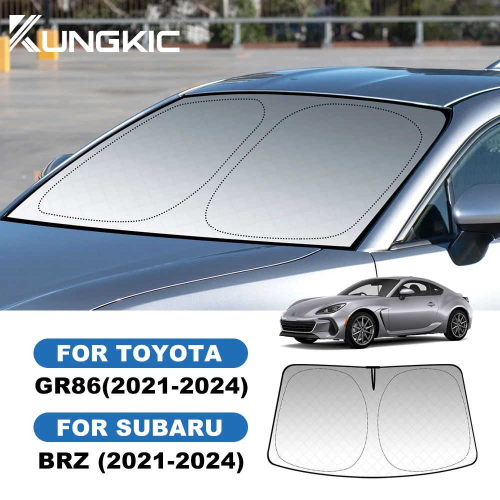 For Subaru BRZ Toyota GR86 2021 2022 2023 2024 LHD RHD Car Front Rear Sunshade Windshield Visor Windscreen Folding UV Protection