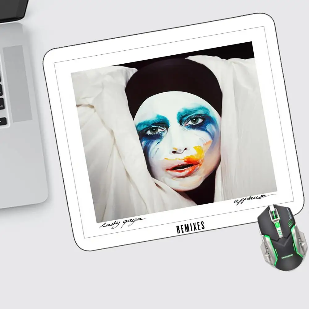 

Lady Gaga Mouse Pad Small Gaming Accessories Keyboard Computer Offices Desk Mat Pc Gamer Non-slip Rubber Mousepad