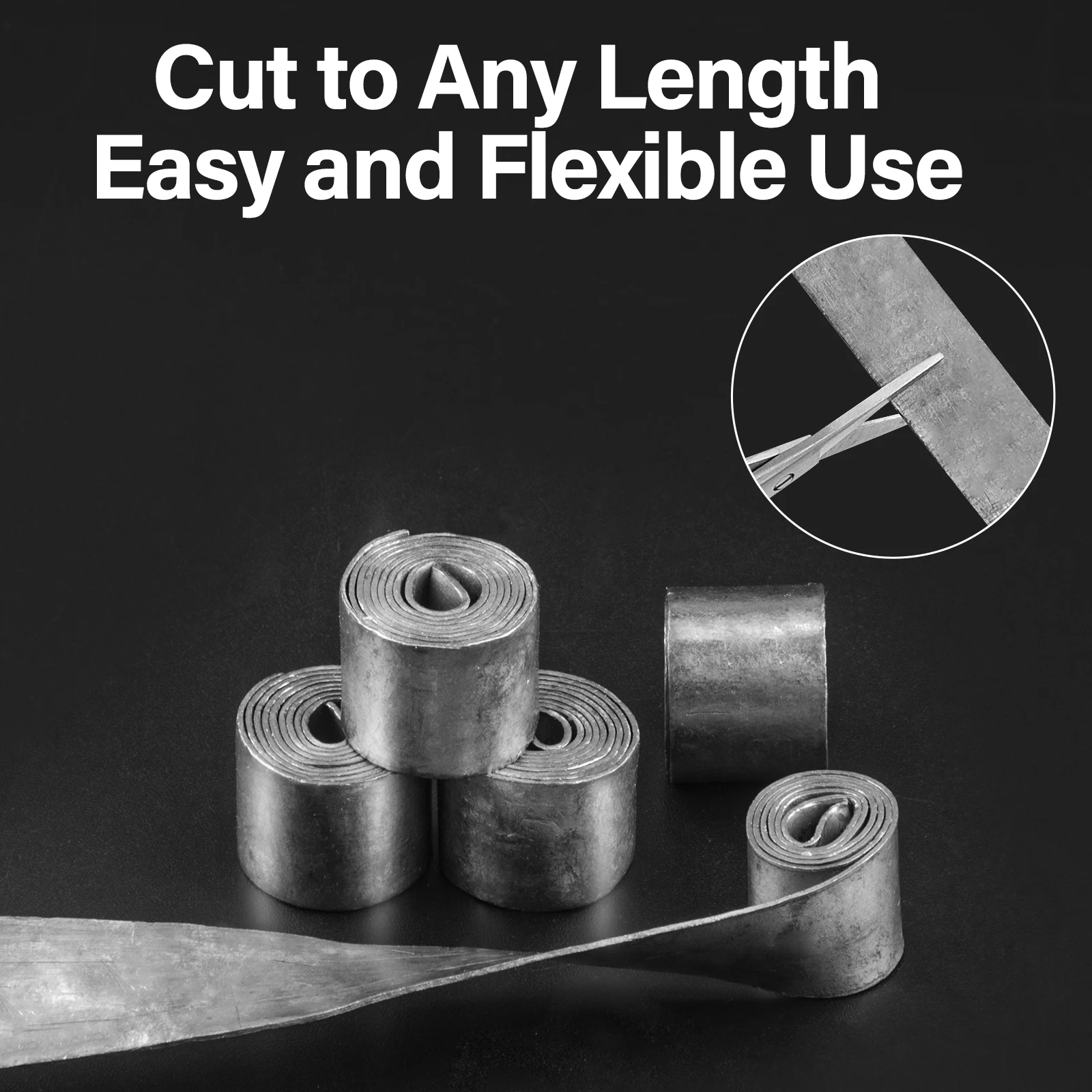 10 Stück weiche Angelbleistreifen 30 g Bleirollengewicht Sinker Clip Bastelgewicht Kiefernholz Derby 0,4 mm 0,6 mm 0,8 mm 1 mm – Detail 5