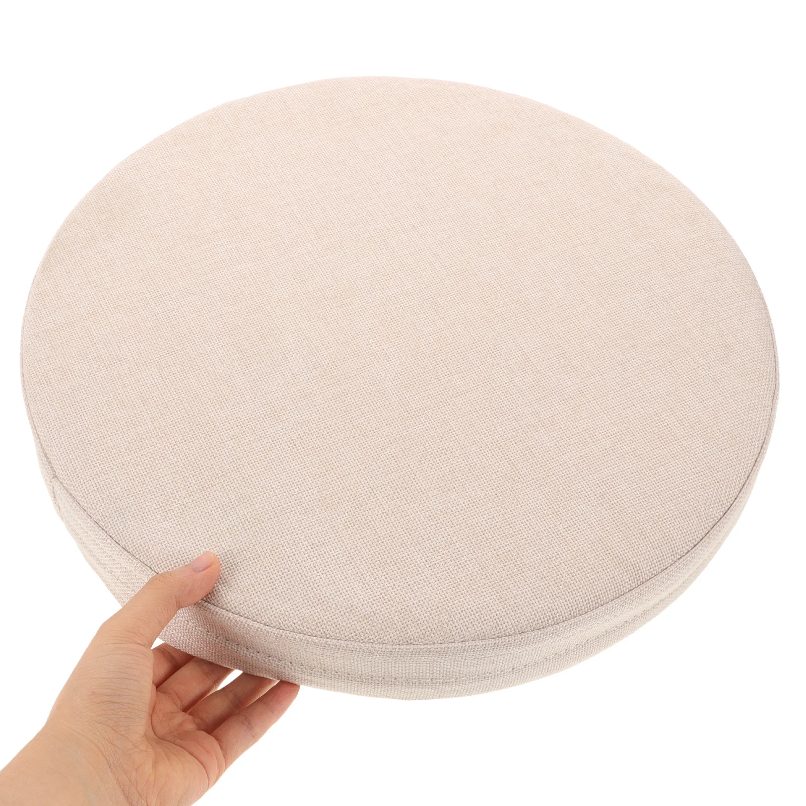 

Round Linen Chair Cushion Foam Seat Pad for Rattan Dining Chairs Meditation Comfortable Soft Seat Cushion with Non Slip Bottom