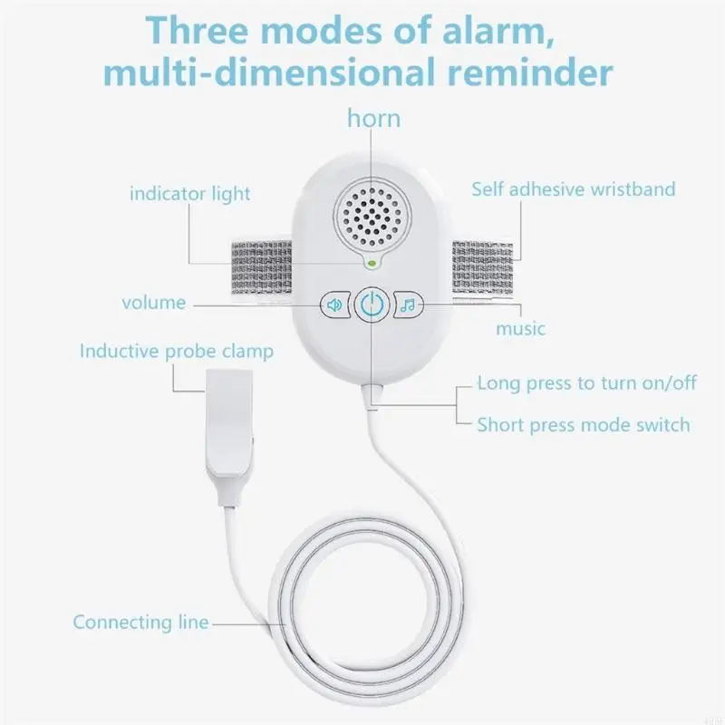 Alarme pipi rechargeable avec alerte d'énurésie du son des vibrations pour les enfants adultes 425F