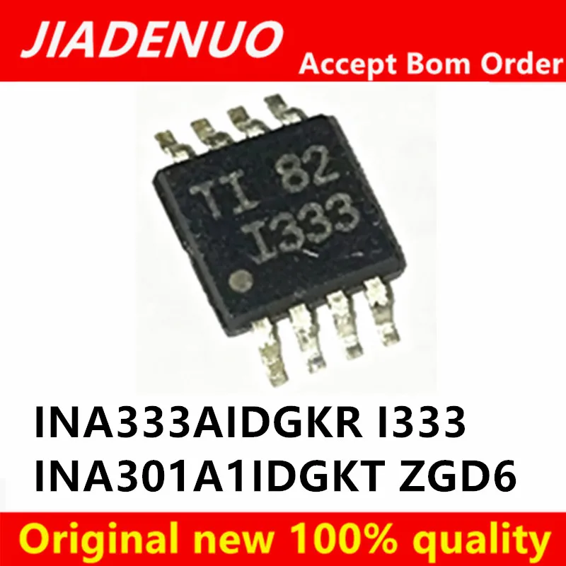 (5piece)100% New INA301A1IDGKR INA301A1IDGKT ZGD6 INA333AIDGKR INA333 I333 MSOP-8 Chipset