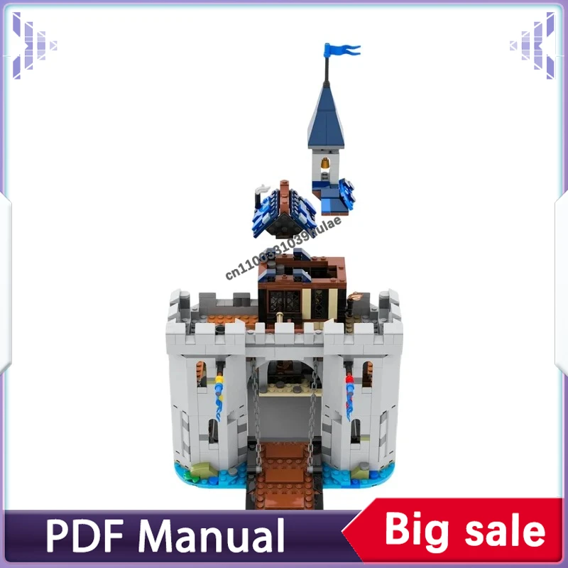 

Medieval Cavalry Knight Fortress Alternate Build MOC, Ancient Stronghold Structure for Historical Building Collection