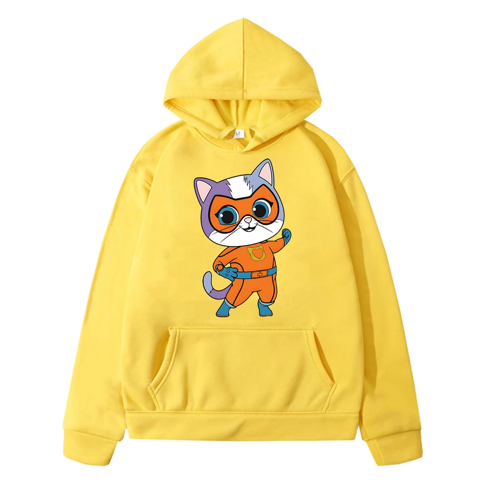 SuperKitties Hoodies Print anime hoodie Autumn Sweatshirts boygirl clothes y2k sudadera Fleece Pullover Casual Children clothing