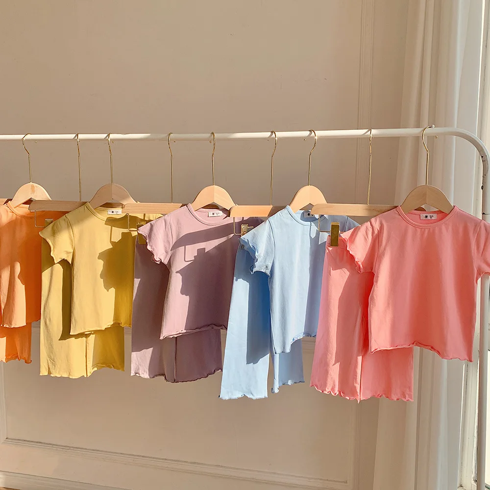 Pijama de manga corta para bebé en modal color caramelo - imagen 5