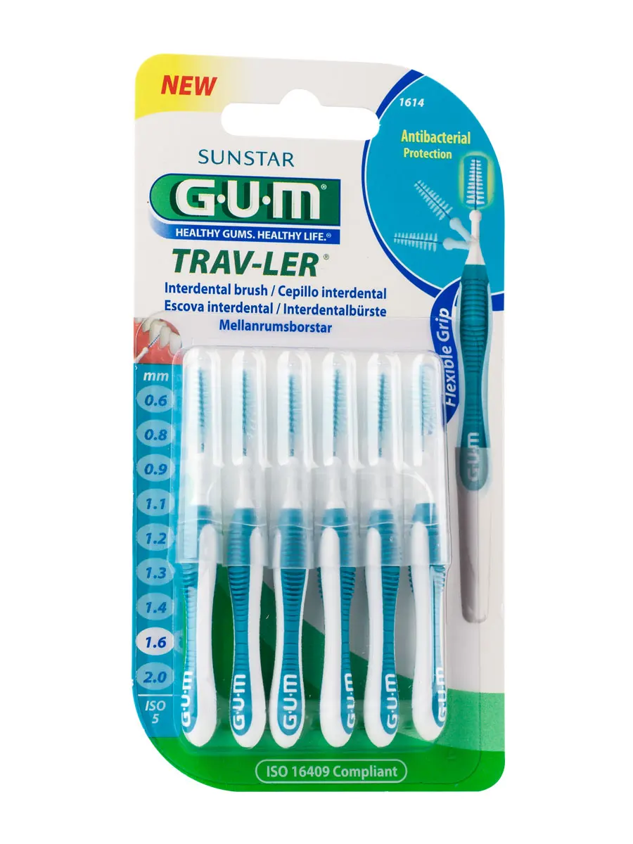 Gum interdental brush travel 1614-the ideal complement of brushing