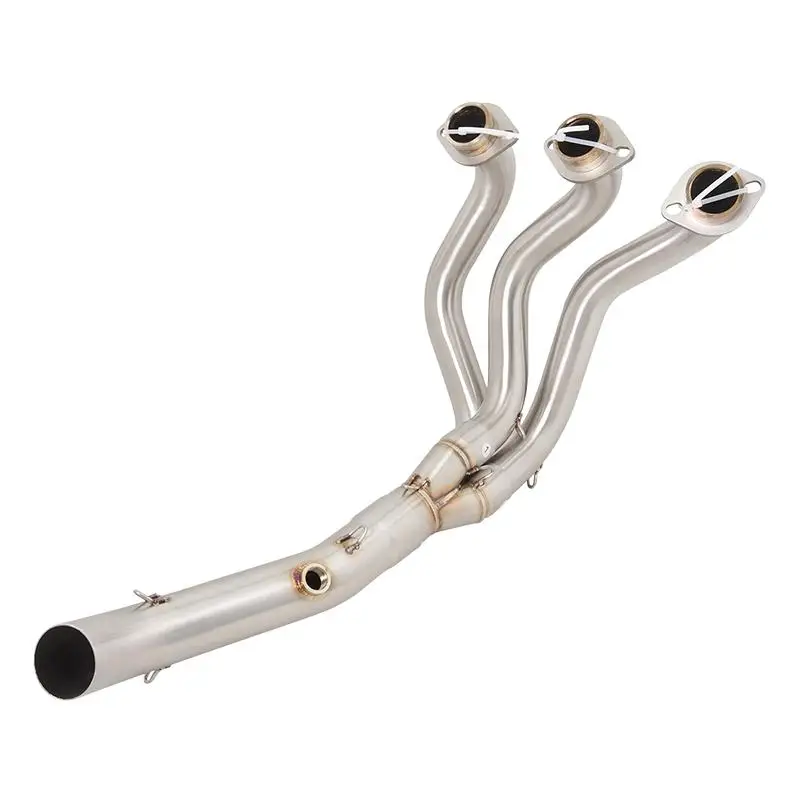 Header Pipe Slip On For Yamaha MT09 2014-2020 FZ09 2015-2020 Motorcycles Exhaust Muffler Front Mid Tube Stainless Steel