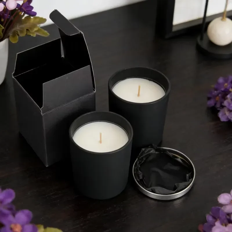 200ml Tin Candle Jar Handmade DIY Aromatherapy Cup Thick Edge Candlestick Holder for Home Decor Dinner Lantern