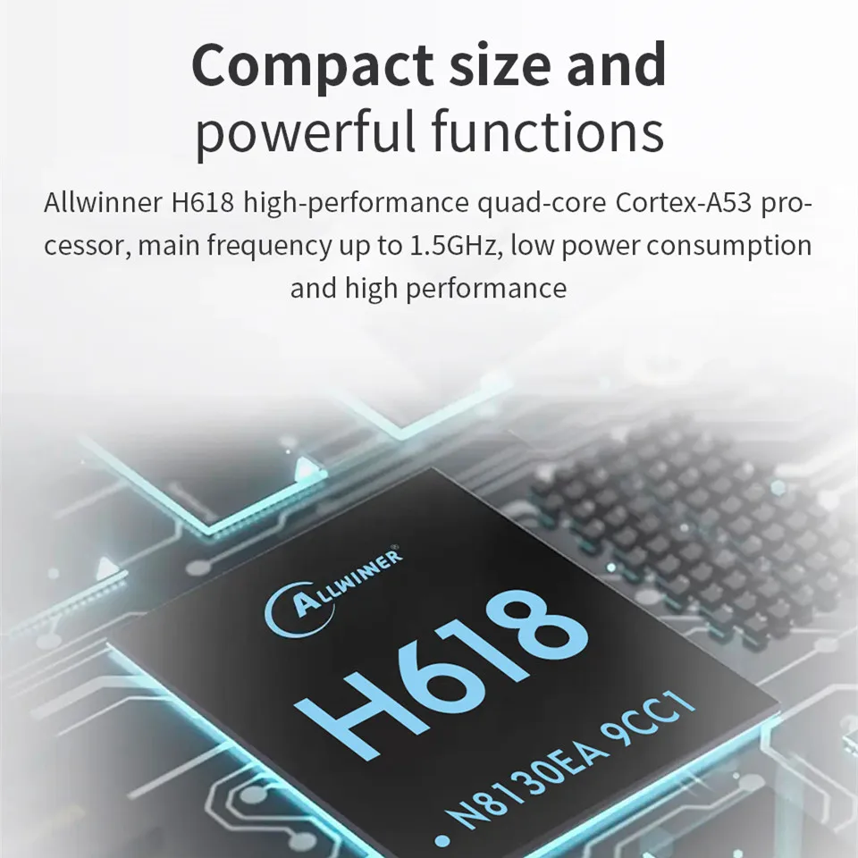 Orange Pi لوحة تطوير صفر ، لوحة واحدة ، ذاكرة وصول عشوائي 1 جيجابايت ، DDR4 Allwinner ، H618 ، WiFi-BT ، Zero2 واط ، 2 واط #3